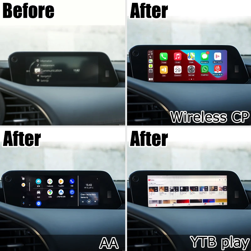 Android interface box for Mazda 3 since 2020 with GPS navigation YTB video  interface box waze yandex by Lsailt - AliExpress