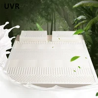 UVR Высококачественный утолщенный матрас из натурального латекса высокой плотности для спальни, отеля, татами, кровать, одинарный, двойной, дышащий напольный коврик