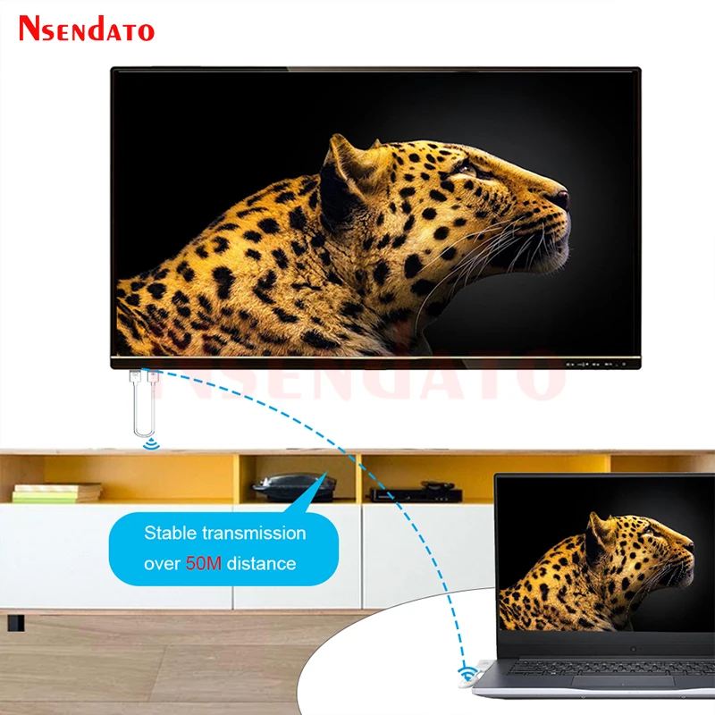 5G 30M CS5 CS7 Wireless HDMI Type-C Extender Wireless Video Transmitter Receiver HDMI TV Stick for PS4 PC Phone To TV Monitor