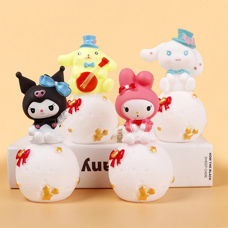

Kawaii Sanrio Night светильник аниме мультфильм Hello Kitty Kuromi Cinnamoroll Melody светодиодный светильник-фотолампа для сна в спальню