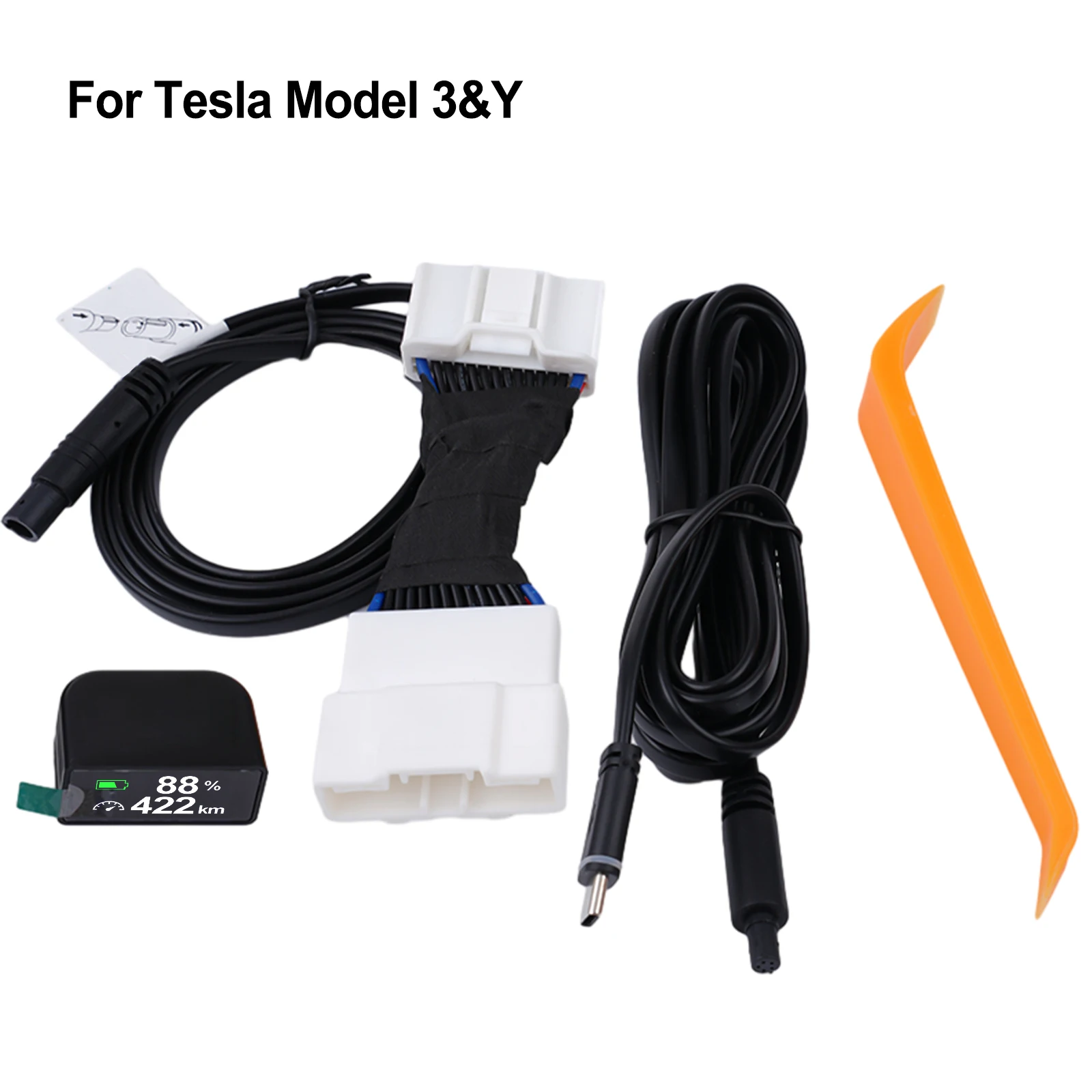 

Car Electronics Accessories Head-up Display HUD Speedometer Embedded LED LED Display+ABS For Tesla Model Y/3 2017-2023