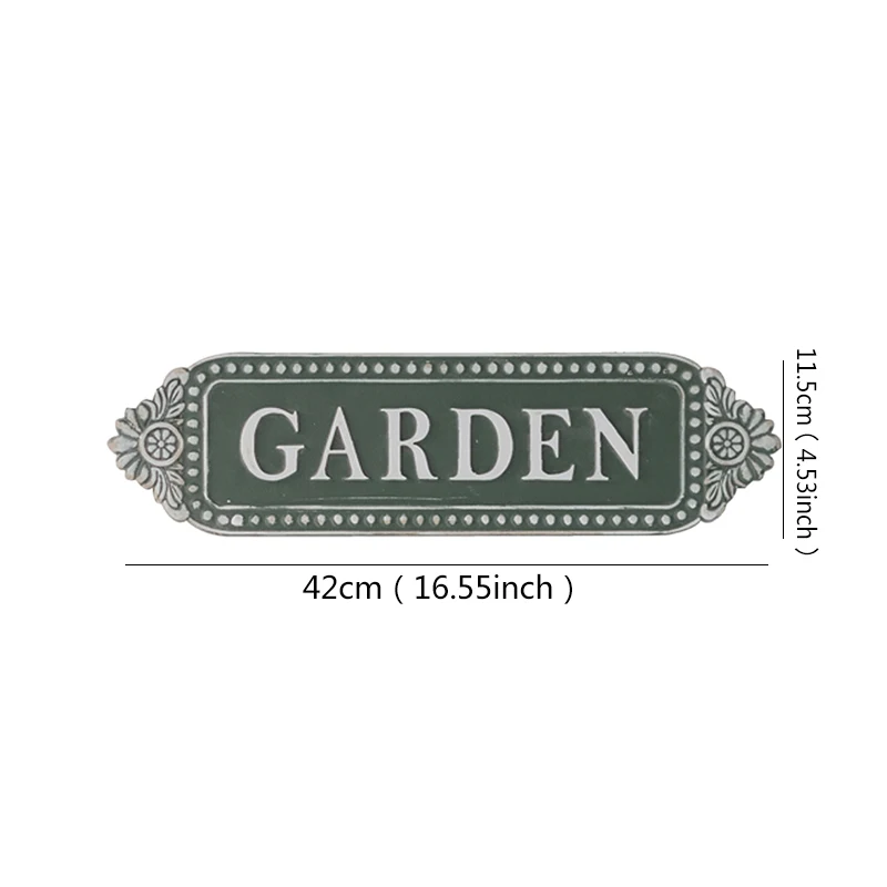 Outdoor Vintage Wall Art Decoration Wood Carving 3D Creative Garden Name Plate Wall Hangings Garden Decorations Beautiful Cute garden ornaments