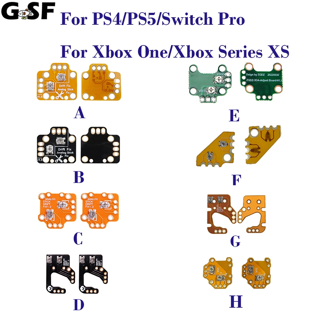 Universal Gamepad Joystick Drift Repair Board 2Pcs Controller Analog Thumb Stick Drift Fix Mod Per Ps4 Ps5 Xbox One Series X