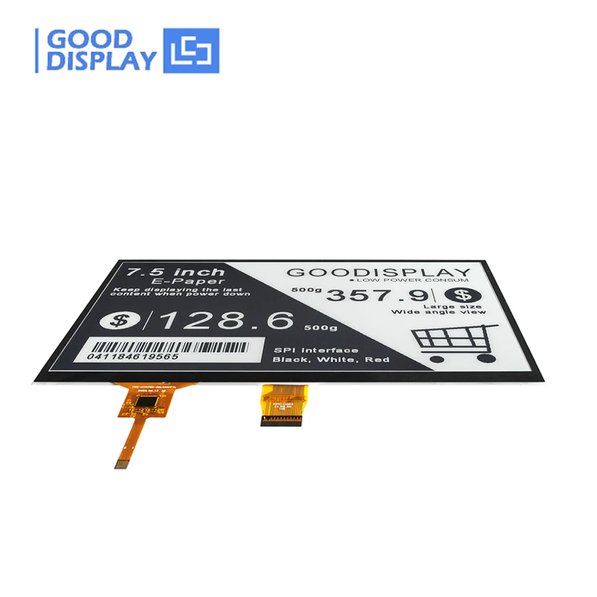 Goodisplay-raspberry pi E-ink Screen 7.5 e Paper Display com Touch Screen Gdey075t7-t01 Fabricante - Imagem 2