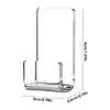10pcs Acrylic Record Display Stand Shelf Clear Wall Mounted Vinyl Record Holder Floating Shelves LP Record Album Storage Rack 5