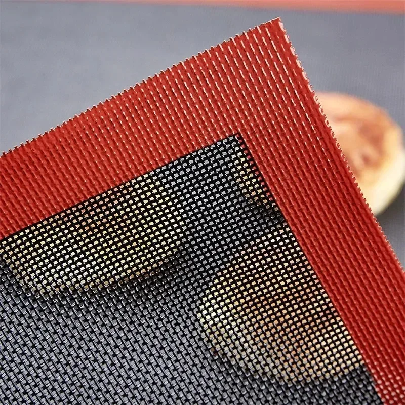 Baking Mat Silicone Breathable Non-Stick High Temperature Resistant Cookie Bread Baking Mat Oven Microwave