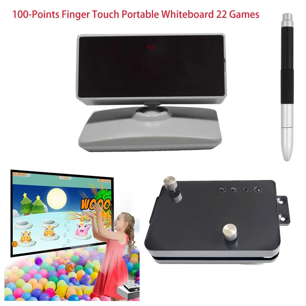 Finger Touch 3D Holographic Projector Ball Pool Parent-child Interactive Naughty Castle Playground Rides Game
