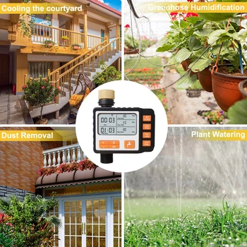 Garden Watering Timer LED Large Screen Display Programmable Watering Irrigation Timer Save Water Water Hose Timer for Household 4