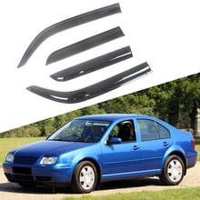 Out Channel Visors Wind Deflector Light Tint For Volkswagen Jetta 99-05 4pcs