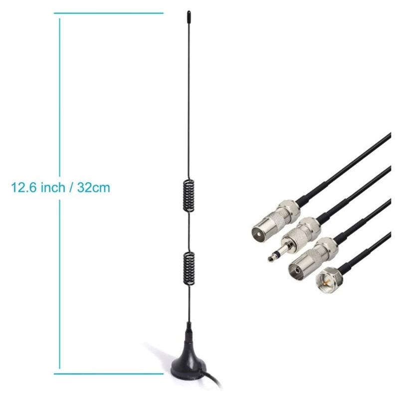 50 ohm AM/FM Antenna Stereo Receiver Home Theater Receiver Tuner Magnetic Base FM Radio Antenna For Indoor Video Accessory radio antenna
