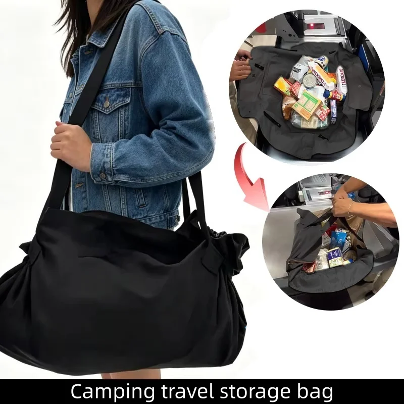 Spacious Foldable Travel Organizer - Durable, Lightweight & Waterproof Tote Bag