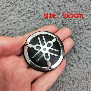 고무 엠블럼 탱크 로고 오토바이 데칼 3D 스티커, 야마하 Yzf R1 R3 R6 Mt07 09 125 Tmax Xmax Nmax 트레이서 Fz6 골드 실버