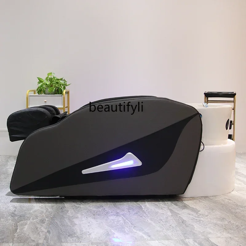 Full Electric High-End Massage Shampoo Bed Hair Saloon Dedicated Water Circulation Fumigation Ceramic Massage