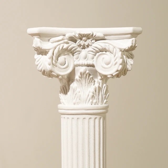 Ornements de pénales de temple grec, colonne romaine européenne, sculpture architecturale, décoration de la maison, accessoires de photographie en résine 5