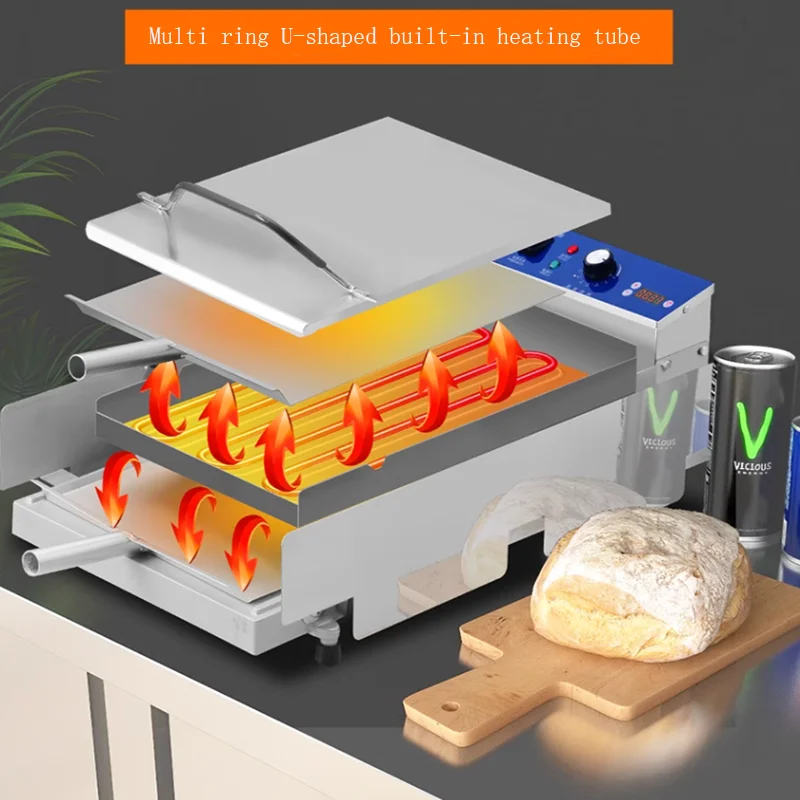 Hamburger Machine Commercial Small Fully Automatic Baking Machine Bread Embryo Heating Furnace Fried Chicken Burger Shop Equipme