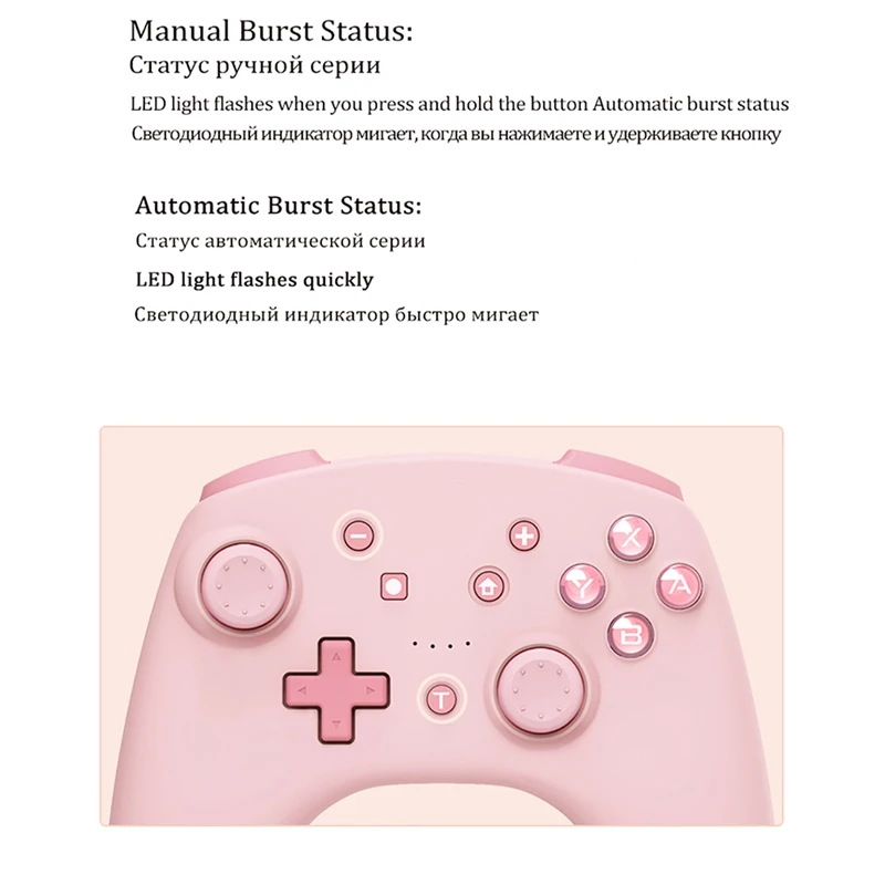 Game Gamepad Bluetooth PXN For Switch Lite/PC USB Data Cable Remote NFC/Amibo For Nintendo Switch Controller