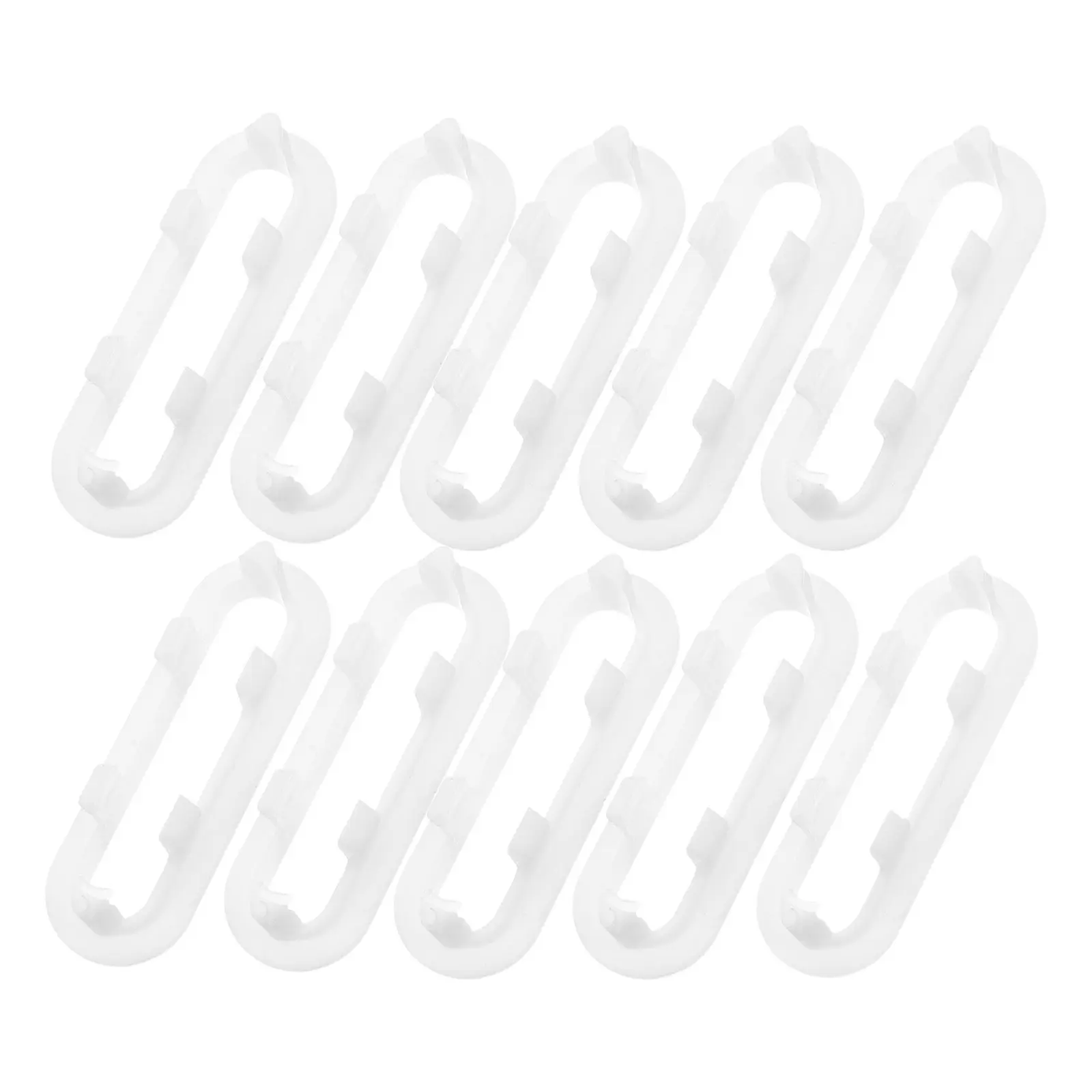 싱크대 장 화이트 오버플로우 플레이트 10개, 욕실 및 주방 세면대의 막힘 방지용 오버플로우 커버 인서트