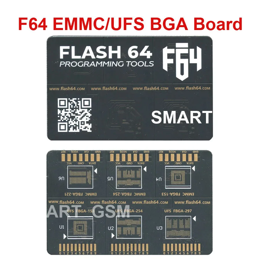 F64 박스 isp emmc ufs bga 보드 EMMC BGA 153 UFS BGA 254 어댑터 F64 BOX 키 카드 BGA 보드