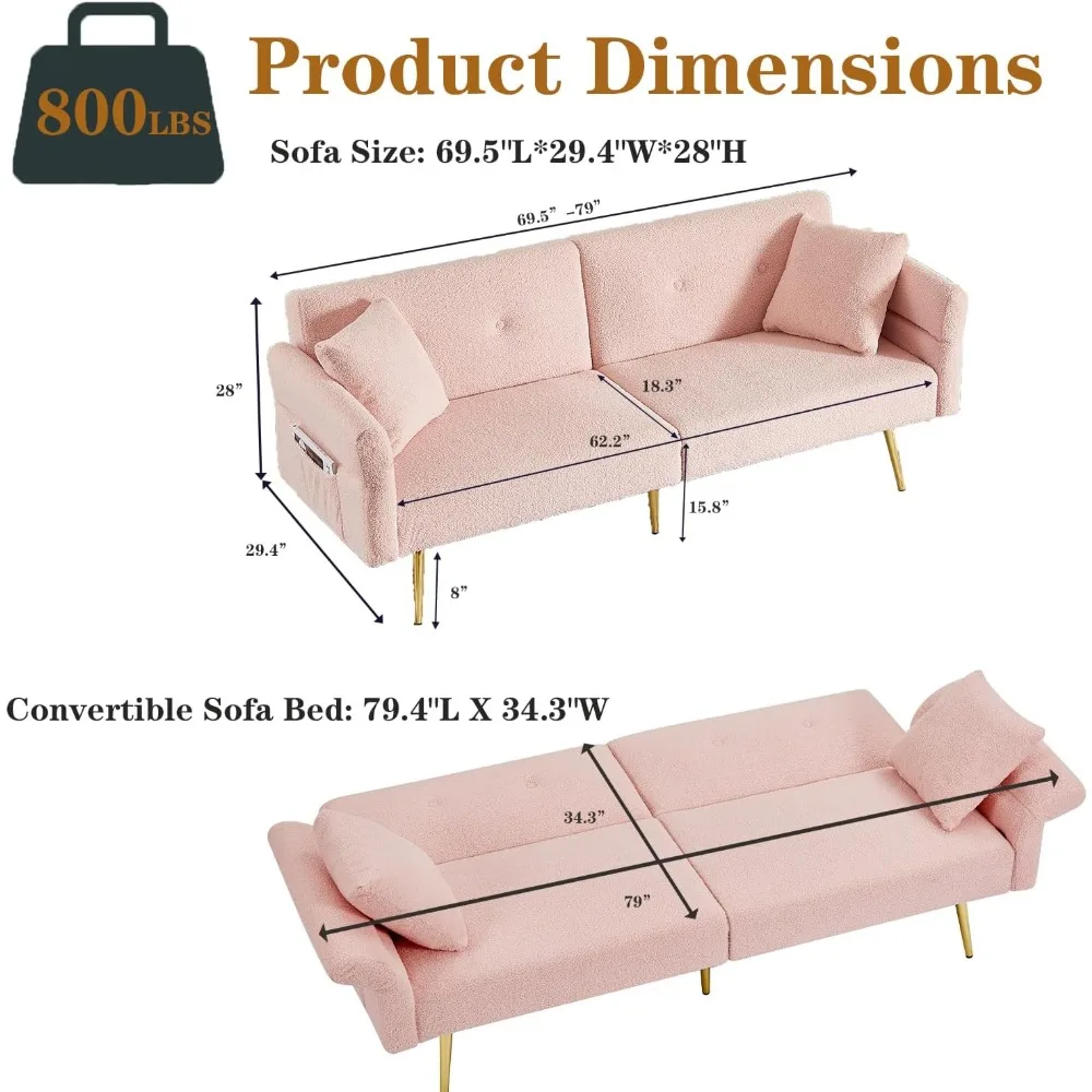 Loveseat Sleeper Couch 3