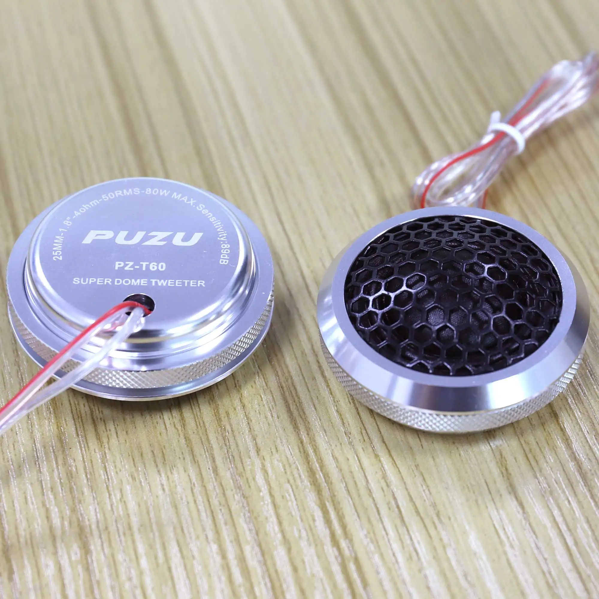 PUZU New Model PZ-T60 High end Silk dome aluminum case 25mm ASV car audio tweeter speakers dome tweeter speakers