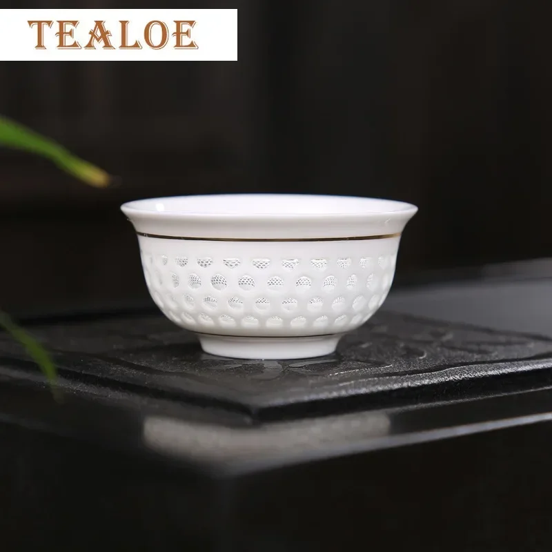 2/4/6 PC Handmade Jingdezhen Beehive Porcelain Master Cup Exquisite Ceramic Tea Cups Tea Bowl Chinese Set Accessories
