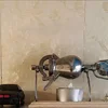 304 Stainless Steel automatic mini popcorn machine home small popcorn pots old fashioned hand cranked popcorn maker 4