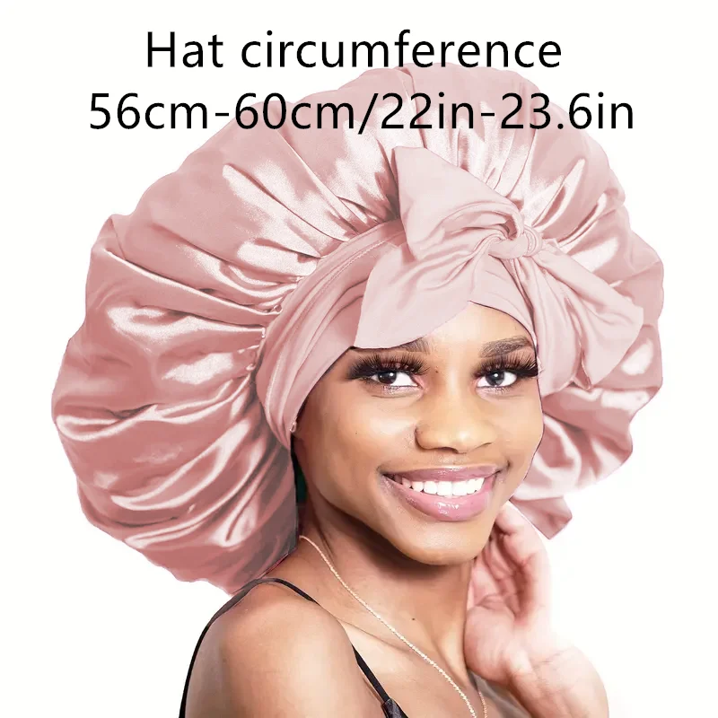 Silk Bonnet Hair Bonnet Satin Bonnet Satin Nightcap Sleeping Cap Satin Bonnet Bonnet Adjustable Bonne For Sleeping Hair With Tie Band Bonnets For Women Men
