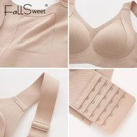 FallSweet 4 pièces/ensemble soutiens-gorge Push Up sans fil pour femmes sans couture grande taille Bralette sous-vêtements confort respirant Invisible Lingerie 5
