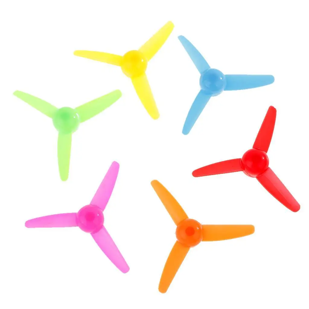

18 шт. пластиковые цветные 3-лопастные RC самолет Prop Propeller Trefoil Paddle
