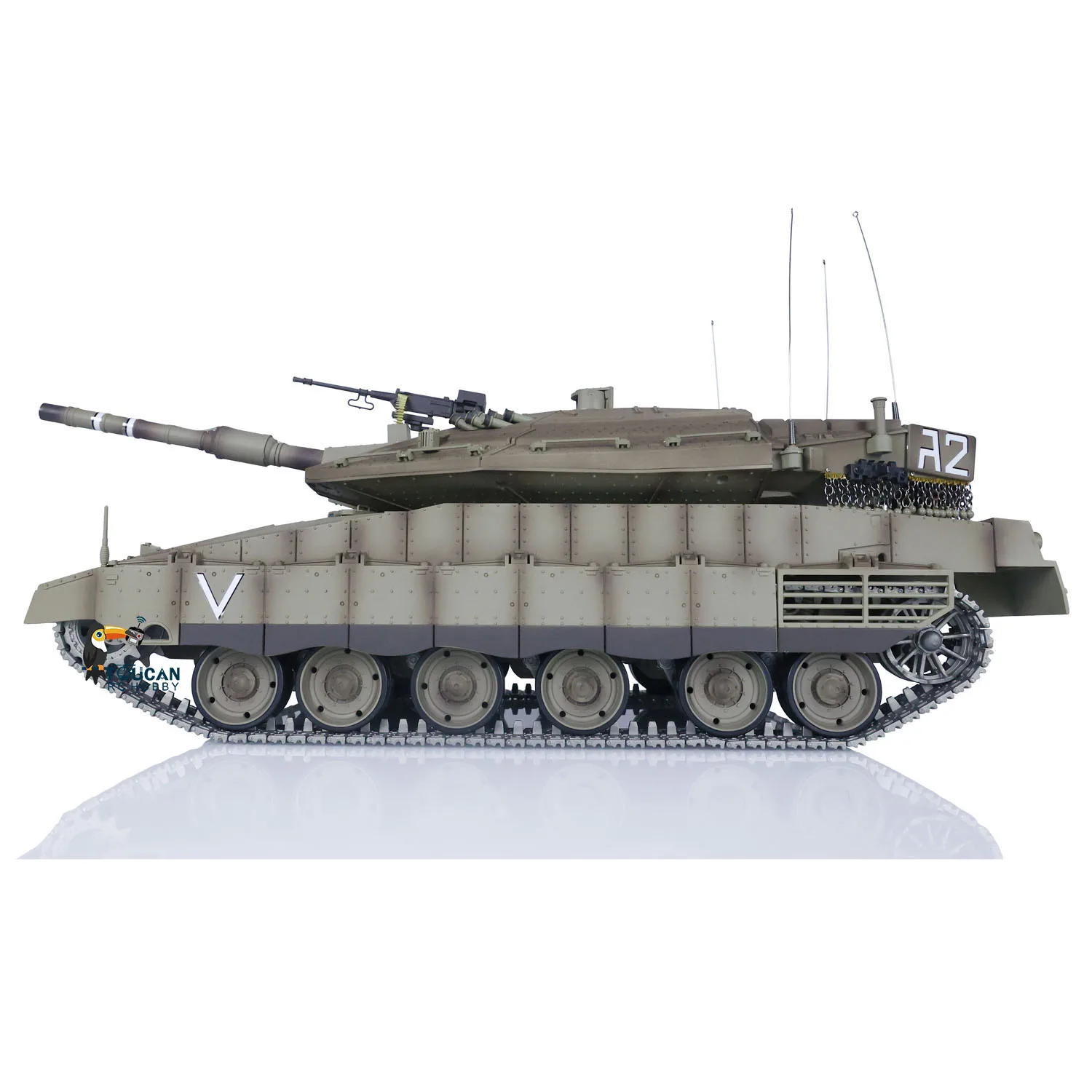 1:16 RC 밀리터리 전투 탱크, Heng Long IDF Merkava MK IV 3958 업그레이드 에디션, 투칸취미 사운드 라이트 연기 유닛 BB 펠렛 장난감