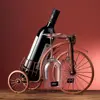 Retro Carriage Bike Wine Rack Hanging Wine Glass Holder Bar Dining Table Decor Wine Bottle Display Rack Wine Cup Organizer 2