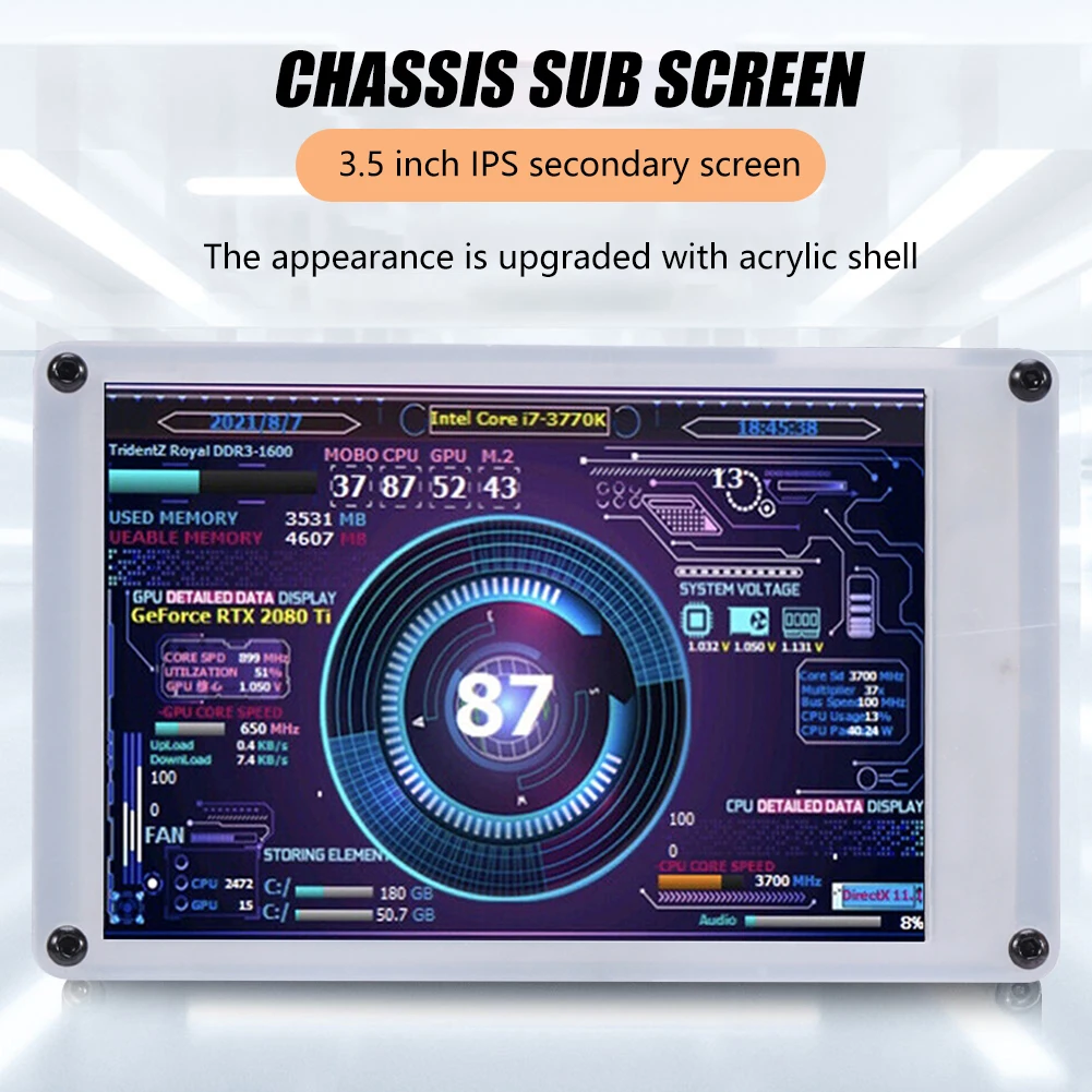  USB  ÷ CPU GPU RAM HDD DIY ũ LCD  3.5 ġ IPS Ӱ AIDA64, , ,  