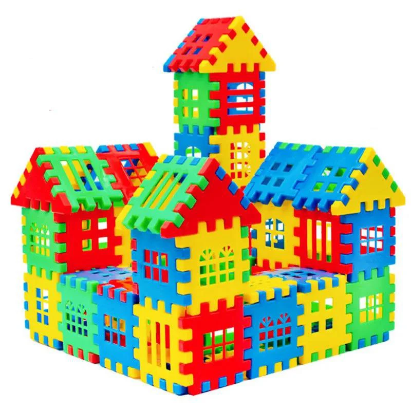 Large Size Plastic 3D Interconnecting Building Blocks Toys For Children Learning Colorful DIY Block Boys Toy Brain Game Gift building blocks toys