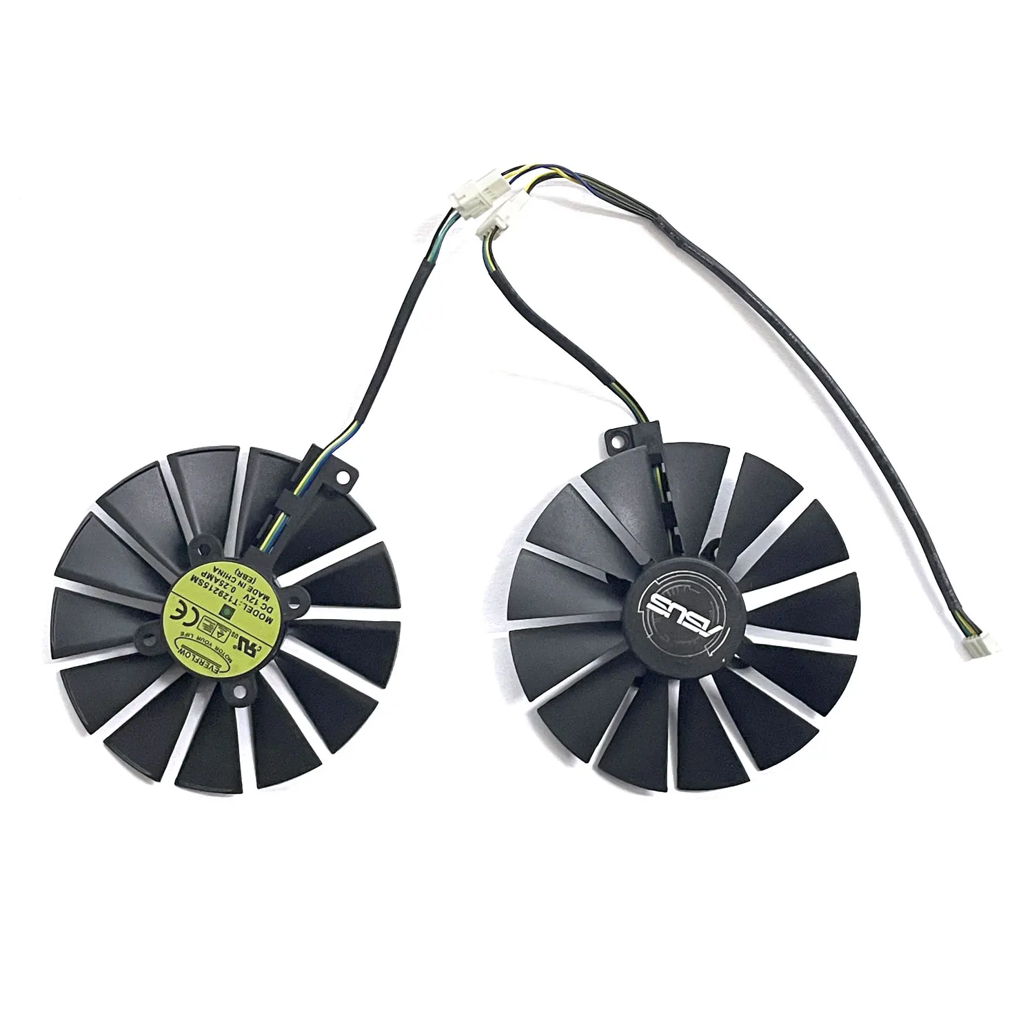 2x T129215SM FDC10M12S9-C RX580 95 millimetri Gpu Fan Voor Asus Strix Rx 470 580 570 Gtx 1050Ti 1070Ti 1080Ti Grafica Ventola Di Raffreddamento