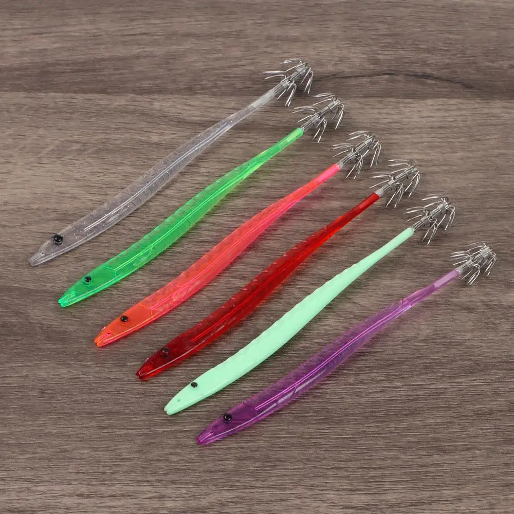 Description Picture 4 of itemDurable Fishing Tackle Cuttlefish Hook Umbrella Hook Artificial Bait Squid Bait Fishing Lure