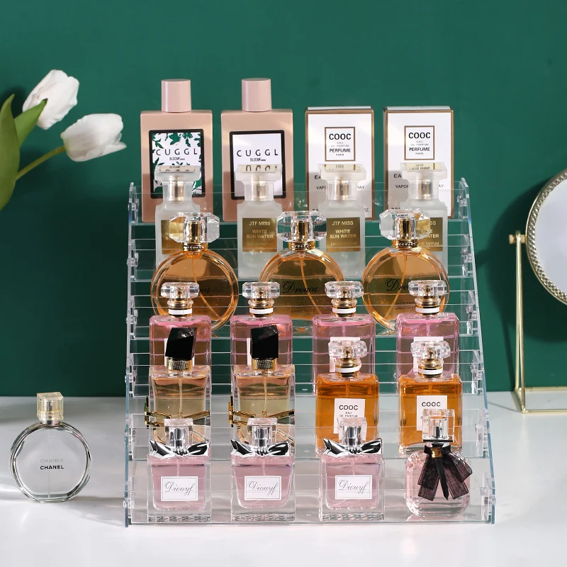Vyanveo Acryl Display Standaard Set – 5 Stuks Transparante Opstapjes Voor Parfum, Sieraden, Figuurtjes En Make-up