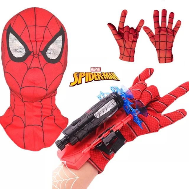 guantes head hero super full spiderman máscara fiesta halloween cosplay  niños disfraz