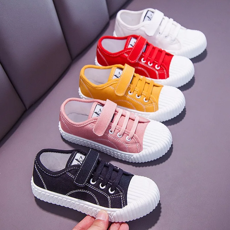White Kids Shoes Classic Casual Canvas Shoes Breathable Boys Sneakers Brand Toddler Girls Sport Running Children Trainers Sports Shoes Baby Shoes Kids Sneakers Kids Shoes Kids Sports Shoes