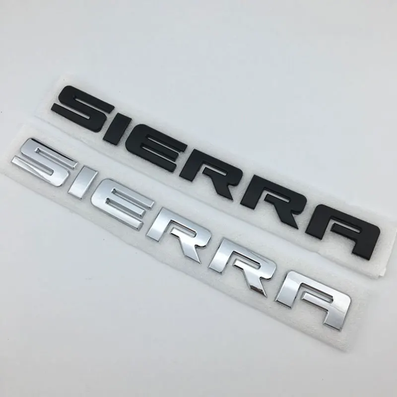 

for GMC SIERRA rear trunk tail modified Accessories body decoration Universal decals SIERRA original letter logo car stickers