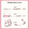 2 In 1 Toddler Harness Leashes,Reflective  Harnesses with Anti Lost Wrist Link for 1-8 Years Children Walking Safety Harness. 4