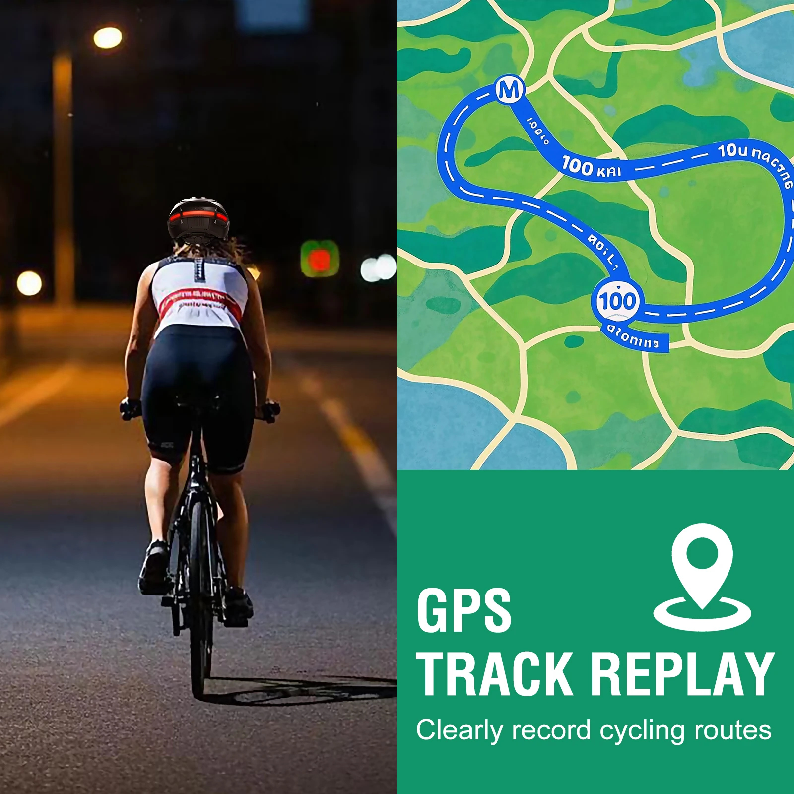 Smart Helmet Action Camera GPS Track Replay, Go 1080P Recording, Bluetooth Pro Calls/Music & 467g for Hero 11 12 13 14 3