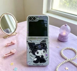 Gothic Magnetic Phone Case with Magsafe and Decorative Wrist Strap - Galaxy Z Flip5 (AE320 - 1)