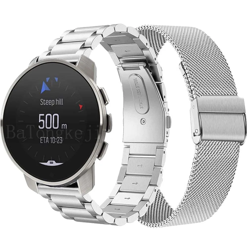 Cinturino In Acciaio Inossidabile Per Suunto 9 Peak Pro / 5 Peak 22Mm Cinturino Milanese In Metallo Per Bracciale Con Cinturino Di Ricambio Suunto 9 P