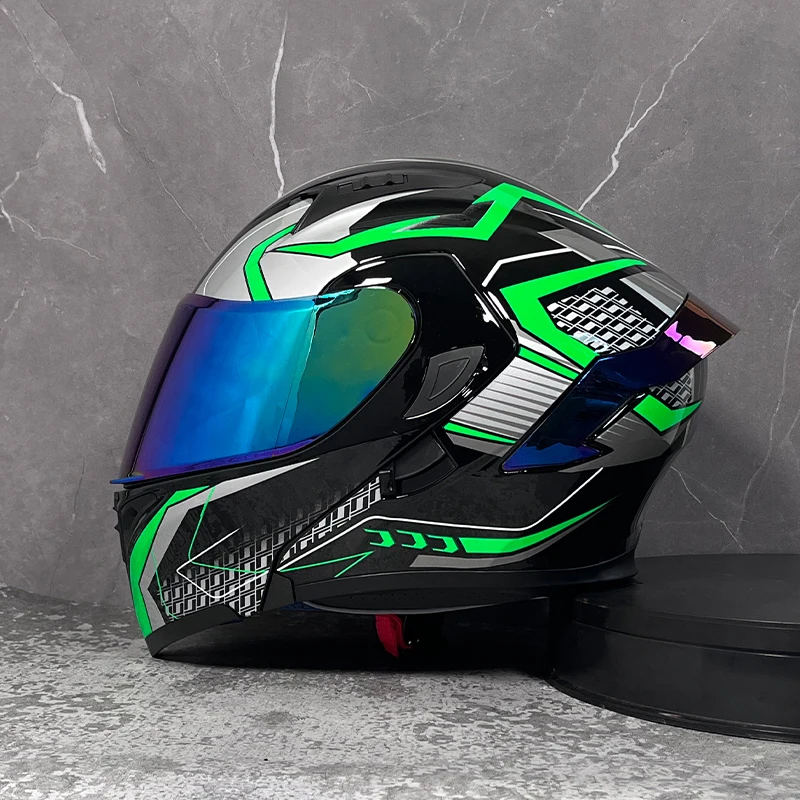 ORZ オフロード サイズL 新品 ATV ヘルメット認定、フルフェイス Orz-フルフェイスのレーシングヘルメット,ダブルレンズ,ドット