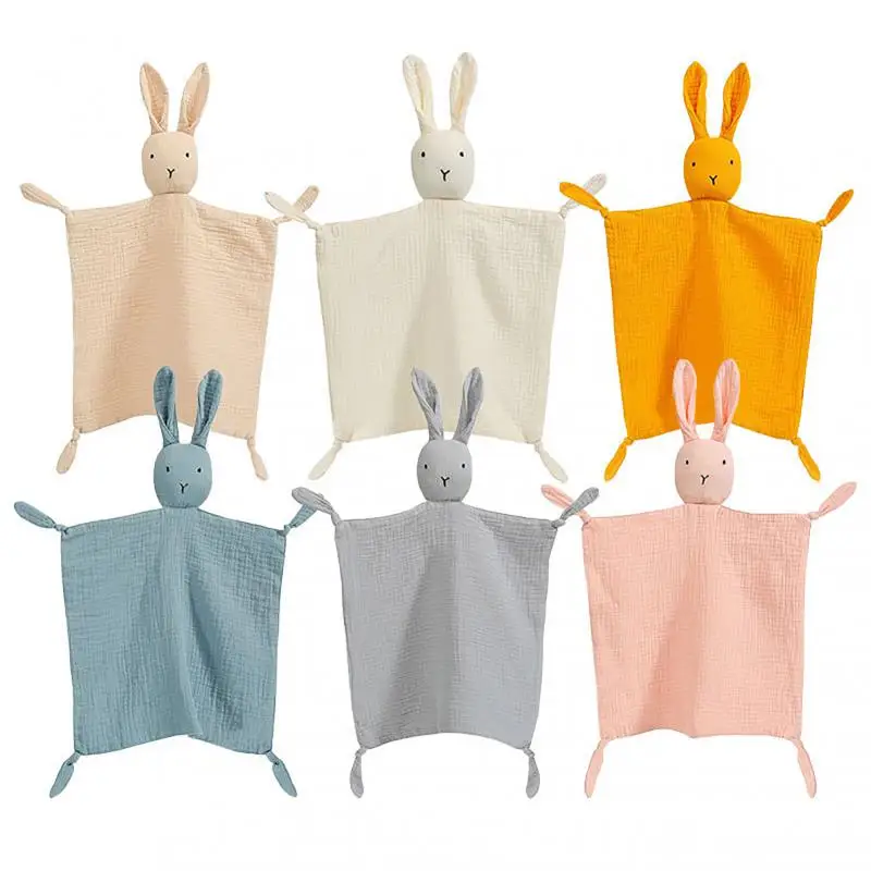Baby Cotton Muslin Comforter Blanket Soft Newborn Sleeping Dolls Newborn Appease Towel Bibs Kindergarten Washcloth Baby Stuff 2