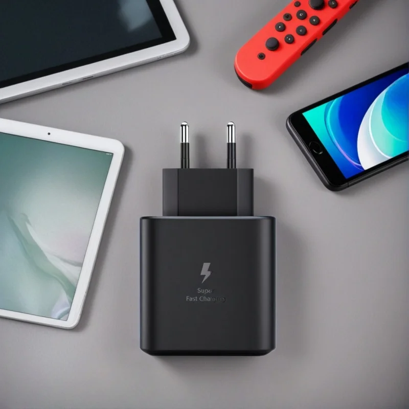 45W Super Fast USB-C Charger with Portable Adapter and Data Cable