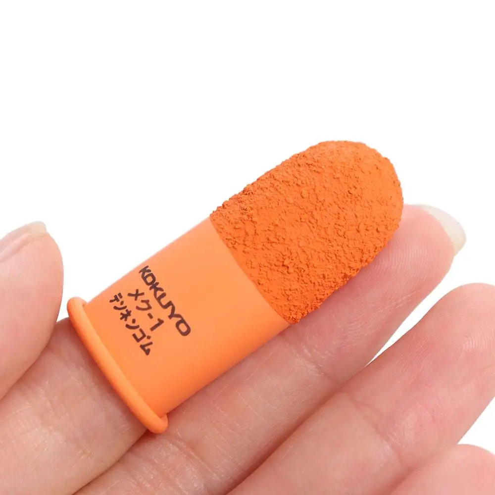 Multi-purpose Non-slip Finger Cover Natural Rubber Anti-static Fingertips Protector Gloves Reusable Counting Orange Finger Cots protective gloves antistatic gloves silicone finger protector