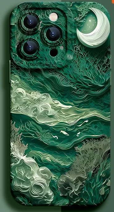 15 Custodia per telefono Promax nuova tutto compreso anti caduta iPhone 14 personalità creativa 13 acquerello artistico_voghion.com