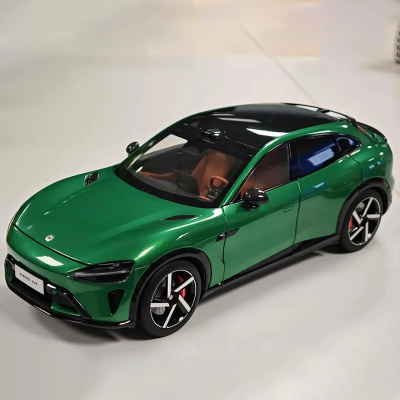新品 xiaomi yu7 1:18 自動車合金モデル ジェムグリーン Xiaomi YU7 Jewel Green Titanium Alloy SUV Model 1:18 Scale