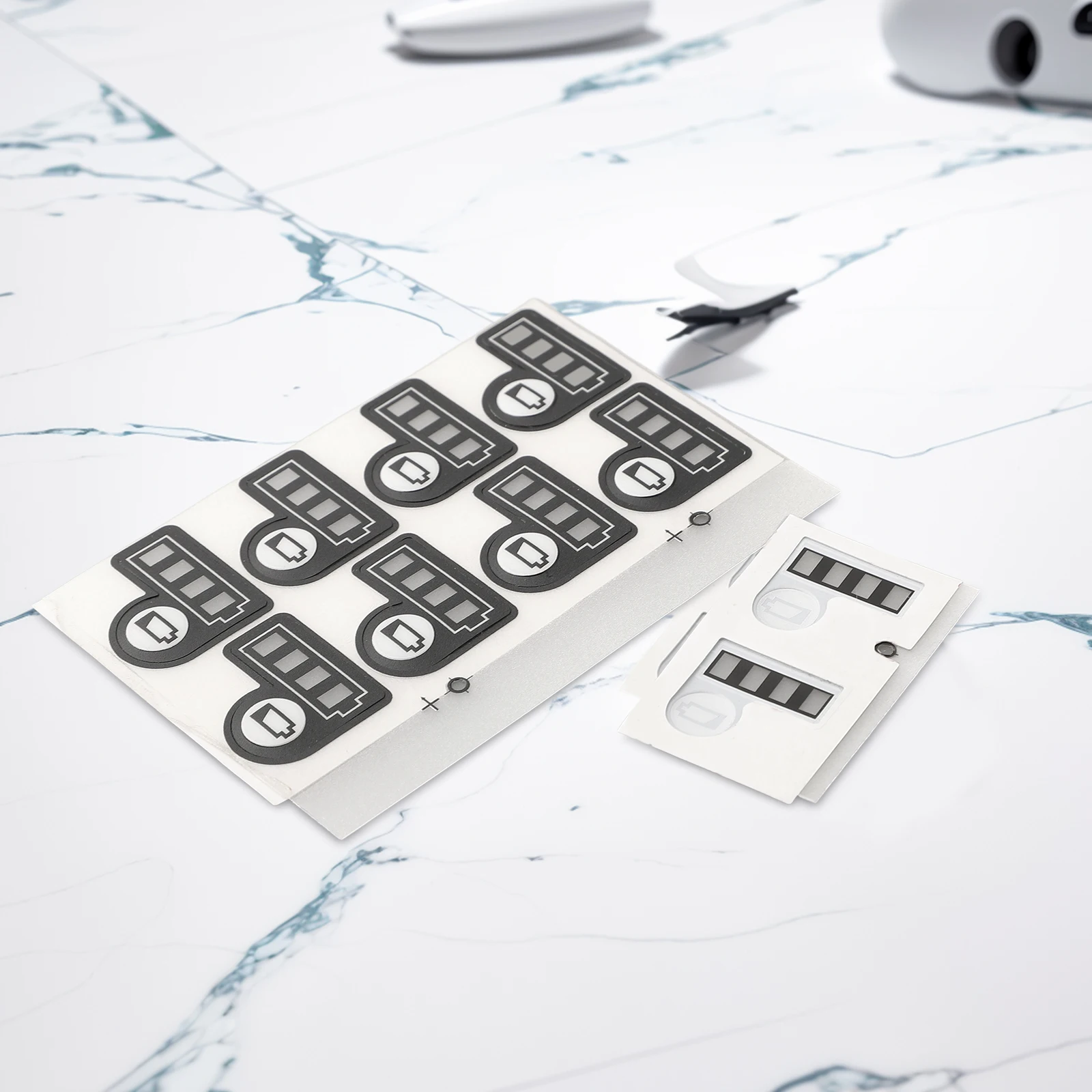 10PCS Battery Level Indicator Label Battery Capacity Light Sticker Button Decal For BL1830 BL1430 18V Lithium Battery 5